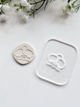 Load image into Gallery viewer, Orchid Flower Acrylic Texture Tile | Acrylic Embossing Stamp