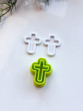 Load image into Gallery viewer, Cross Easter Skinny Polymer Clay Cutter