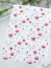 Load image into Gallery viewer, Transfer Paper 288 Pink & Red Flowers | Image Water Transfer