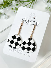 Load image into Gallery viewer, The Checkered Drop Dangles
