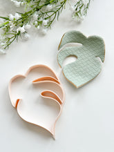 Load image into Gallery viewer, Monstera Leaf Trinket Dish Clay Cutter