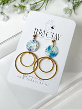 Load image into Gallery viewer, The Blue Floral Dangles