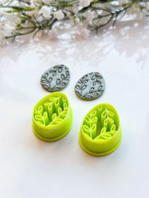 Load image into Gallery viewer, Egg Leafy Easter Polymer Clay Cutter