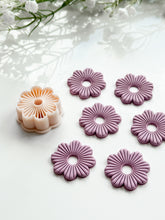 Load image into Gallery viewer, Corduroy Flower Donut Polymer Clay Cutter