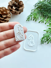 Load image into Gallery viewer, Gnome Festive Acrylic Texture Tile | Acrylic Embossing Stamp