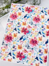 Load image into Gallery viewer, Transfer Paper 437 Red Watercolor Flowers | Image Water Transfer