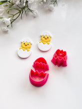 Load image into Gallery viewer, Easter Chick & Egg Set Polymer Clay Cutters