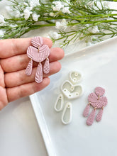 Load image into Gallery viewer, Abstract Quadruple Dangle with Drill Guides Polymer Clay Cutter
