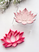 Load image into Gallery viewer, Lotus #2 Trinket Dish/Coaster Clay Cutter