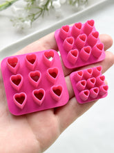 Load image into Gallery viewer, Heart-shaped Petal Cluster Polymer Clay Cutters