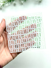 Load image into Gallery viewer, Lines Clay Stencil Sheet | Reusable Polymer Clay Texture Stencil