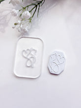 Load image into Gallery viewer, Cat Love Acrylic Texture Tile | Acrylic Embossing Stamp