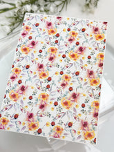 Load image into Gallery viewer, Transfer Paper Sheet 519 Flowers & Ladybugs | Image Water Transfer
