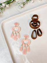 Load image into Gallery viewer, Organic Valentine’s Quadruple Dangle Polymer Clay Cutter Set
