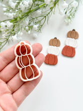 Load image into Gallery viewer, Stacked Pumpkins Polymer Clay Cutter