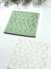 Load image into Gallery viewer, Lines Clay Stencil Sheet | Reusable Polymer Clay Texture Stencil