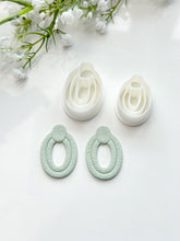 Load image into Gallery viewer, Art Deco Oval Polymer Clay Cutter