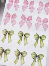 Load image into Gallery viewer, Transfer Paper 461 Pink & Green Bow | Image Water Transfer