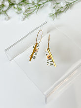 Load image into Gallery viewer, The Sunflower Skinny Hoops (also in silver)