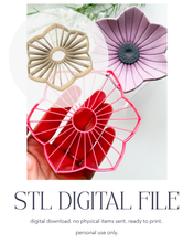 Load image into Gallery viewer, -STL Digital File- Corduroy Flower #2 Trinket Dish/Coaster Clay Cutter PCC1832