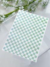 Load image into Gallery viewer, Transfer Paper 317 Green Checkerboard | Image Water Transfer