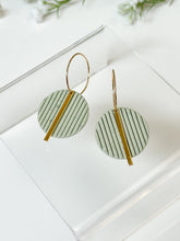 Load image into Gallery viewer, The Green Corduroy Hoops (also in silver)