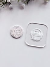 Load image into Gallery viewer, Mountain Landscape Acrylic Texture Tile | Acrylic Embossing Stamp