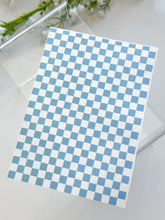 Load image into Gallery viewer, Transfer Paper 319 Light Blue Checkerboard | Image Water Transfer