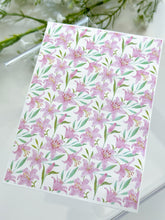 Load image into Gallery viewer, Transfer Paper 280 Pink Lily Flowers | Image Water Transfer