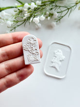 Load image into Gallery viewer, Blooming Flowers Acrylic Texture Tile | Acrylic Embossing Stamp