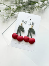 Load image into Gallery viewer, The Cherry Dangles (also in silver)