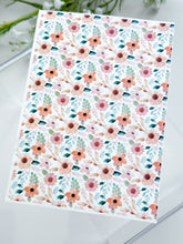 Load image into Gallery viewer, Transfer Paper 289 Orange Flowers | Image Water Transfer