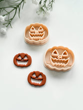 Load image into Gallery viewer, Jack-o’-Lantern Pumpkin with Cutouts 2025 Polymer Clay Cutter