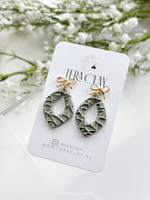 Load image into Gallery viewer, The Green Bow Dangles (also in silver)