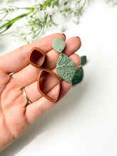 Load image into Gallery viewer, Rhombus Rounded Duo Dangle Polymer Clay Cutter