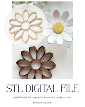 Load image into Gallery viewer, -STL Digital File- Daisy #1 Trinket Dish/Coaster Clay Cutter PCC1656