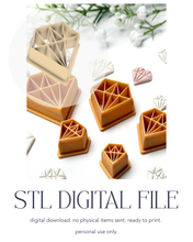 Load image into Gallery viewer, -STL Digital File- Diamond Polymer Clay Cutter PCC1770