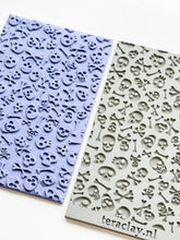 Load image into Gallery viewer, Halloween Skulls Rubber Texture Mat for Polymer Clay
