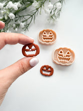 Load image into Gallery viewer, Jack-o’-Lantern Pumpkin with Cutouts 2025 Polymer Clay Cutter