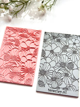 Load image into Gallery viewer, Florals Rubber Texture Mat for Polymer Clay