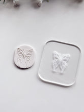 Load image into Gallery viewer, Butterfly #2 Acrylic Texture Tile | Acrylic Embossing Stamp