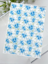 Load image into Gallery viewer, Transfer Paper 252 Blue Bouquets | Image Water Transfer