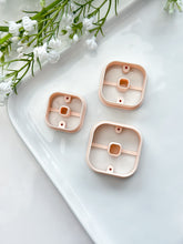 Load image into Gallery viewer, Fat Square Donut with Drill Guides Polymer Clay Cutter