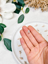 Load image into Gallery viewer, 18K Real Gold Plated Zircon Leaf with S925 Sterling Silver Posts