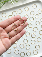 Load image into Gallery viewer, 18K Gold Plated Circle Bezel Pendant with One Hole