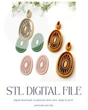 Load image into Gallery viewer, -STL Digital File- Embedded Corduroy Oval Polymer Clay Cutter PCC1769