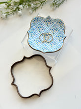 Load image into Gallery viewer, Baroque Square Trinket Dish Clay Cutter PCC1378