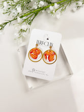Load image into Gallery viewer, The Orange Circle Earrings