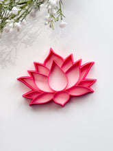 Load image into Gallery viewer, Lotus #2 Trinket Dish/Coaster Clay Cutter