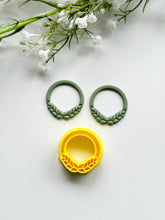 Load image into Gallery viewer, Laurel Wreath #2 Detailed Polymer Clay Cutter | Christmas Cutters